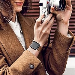 SUNFWR Leather Bands Compatible with Apple Watch