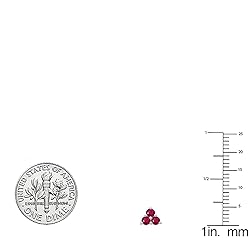 Dazzlingrock Collection 18K Round Lab Created Ruby