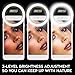 Selfie Ring Light [TAKE CLEAR SELFIES] Adjustable- 3 Level Light Settings For iPhone, Samsung & Smartphones, For Night Time or Dark Rooms [Brightens up Your Face]
