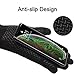 Winter Touchscreen Gloves for Men & Women 3 Fingers Dual-layer Touch Screen Warm Lined Anti-Slip Knit Texting Glove, Black, Medium