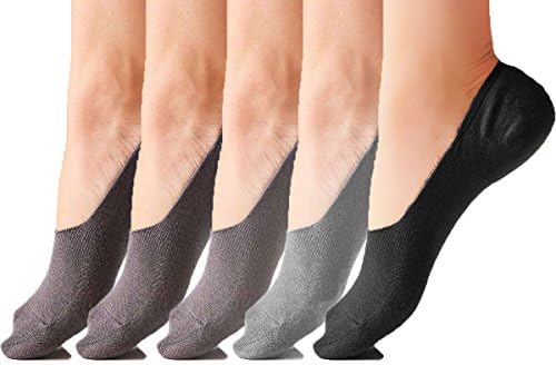 5 pairs of low cut liner no show socks made from Bamboo