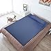 CAMTOA Sleeping Bag Liner, 2 Persons Travel Camping Sheet, Antimicrobial Soft Cotton Compact Sleep Sheet with Lightweight Carry Bag for Travel, Hotel,Youth Hostel, Picnic, Business Trip etc. Navy