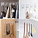 gotain Adhesive Sticky Heavy Duty Utility Hook Transparent Reusable Wall Hangers 22lb Waterproof for Home Kitchen Bathroom Bedroom Dorm Keys Bag Towels-10 Pack, White