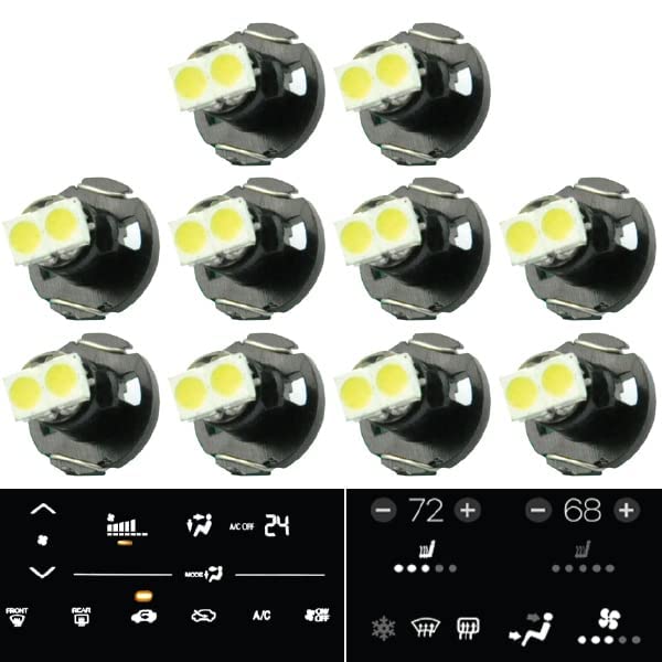 britelites Jtech 10 x T4 / T4.2 Neo Wedge 2 SMD LED White Car Dashboard
