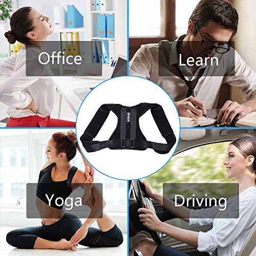 Truefit Posture Corrector for Men and Women, HeiYi Upper Back Brace Posture Corrector for