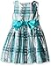 Bonnie Jean Girls Black Gold Plaid Velvet Mock Cardigan Dress