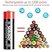 AA Rechargeable Batteries, AA Batteries Rechargeable 2800mAh High-Capacity AA Batteries 1.2V Ni-MH Low Self Discharge 8-Pack