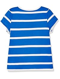 A para impresionante Niñas Manga Corta hilo teñido Rayas playera