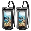 Syncwire Pochette Étanche Smartphone – Lot de 2 – Housse Imperméable Téléphone Portable IPX8 Touch Sensible Compatible…