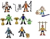 Fisher-Price Imaginext Collectible Figure Blind Bag Mystery Series 8 Complete Set of 6 (Sealed in Packs) - Puppet Boy, Woodland Mystic, Welder, Moto Rider, Future Cop, and Pizza Chef