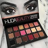 Instock! NEW 18 Colors Huda Beauty Eyeshadow Rose Gold Textured Pallete Make up Eye shadow Palette