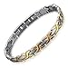 Rainso Elegant Titanium Magnetic Health Bracelet Pain Relief for Arthritis Balance Wristband with 3 Smart Buckle