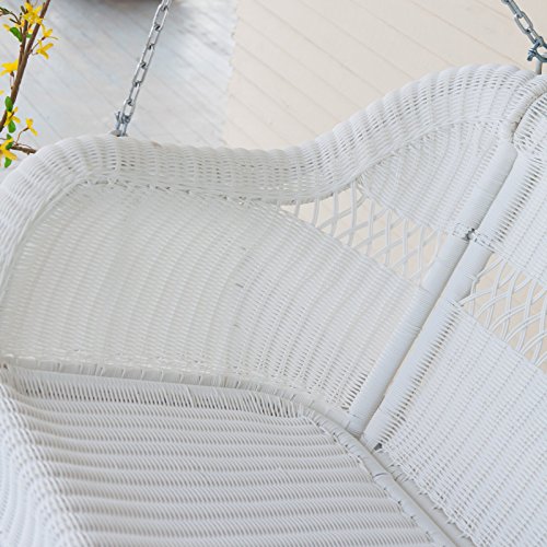 Coral Coast Casco Bay Resin Wicker Porch Swing