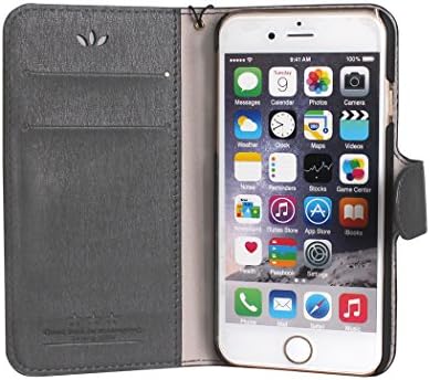 iPhone 5S Case / iPhone 5S Cover / Case for iPhone 5S / iPhone 5/5S Leather Case / YoungDoria Luxury Wallet Flip Leather Case Cover for iPhone 5/5S (Printing - Black)