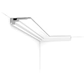 Orac Decor C355 | High Density Polyurethane Crown Moulding | Primed White | 78in Long | Pack of 8