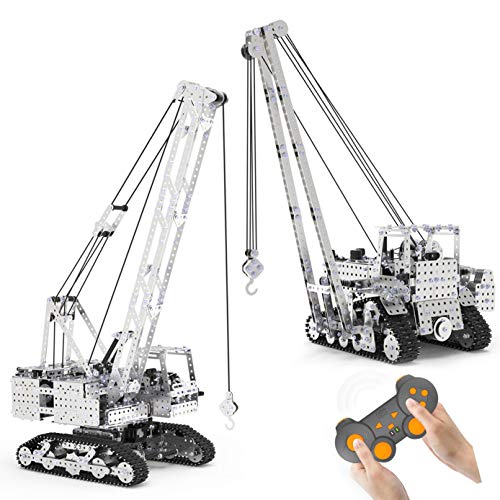 STEM RC Crane Building Kit,2 in 1 Crane Building Set,Steam Education