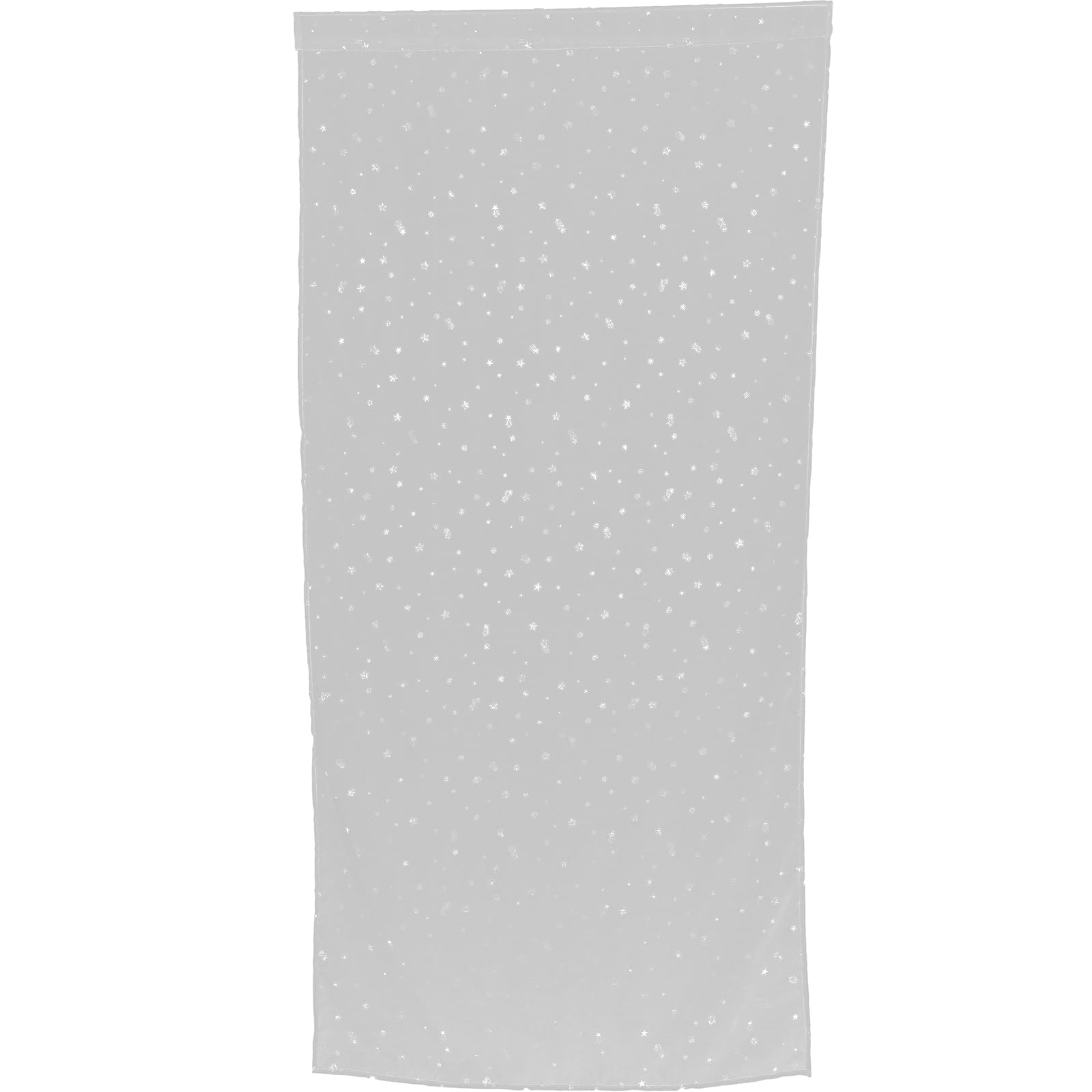 WINOMO Voile Window Curtain Romantic Glitter Tulle Window Treatments Drapes and Curtains for Kids Girls Bedroom Living Room - 100x200CM (1PCS, White)