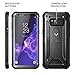 YOUMAKER Kickstand Case for Galaxy S8, Full Body with Built-in Screen Protector Heavy Duty Protection Shockproof Rugged Cover for Samsung Galaxy S8 5.8 inch - Black/Black