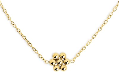 Collier Tiny Daisy Acier Plaqué Or Bijoux pour femmes