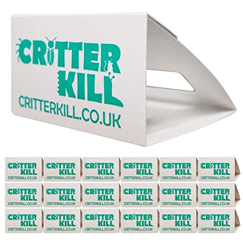 CritterKill Spider Trap 18 Pack - Spiders And Crawling Insect Killer Traps - Child And Pet Safe - Eco Friendly