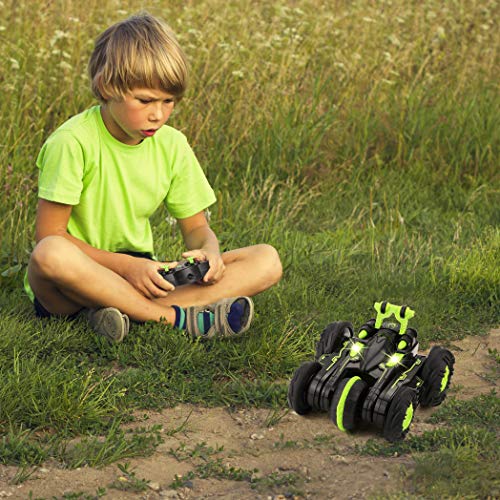 Remote Control Car, BBLIKE 2.4GHz 4WD Stunt Car 360° Spins & Flips Off-Road Racing Car for 5 Years Old Boys & Girls