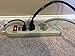 Surge Protector Power Strip - 2 Pack - 6 Grounded Outlet Adapters with Three / 3 Prong Plug Adapter Converter for Heavy Duty Grounding for Kitchen, Electrical, Household, Workshops, and Appliances