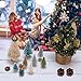 Colovis 40 Pcs Artificial Mini Christmas Trees,Sisal Trees Bottle Brush Trees with Christmas Wreaths for Christmas Table Decorations,DIY Home Decor.