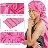 BONNET QUEEN Silk Bonnet for Sleeping Long Hair & Braids Pink view 8