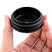 Uxcell US-SA-AJD-30389 Plastic Round Caps Tubing Tube Insert Covers 50mm Dia Black