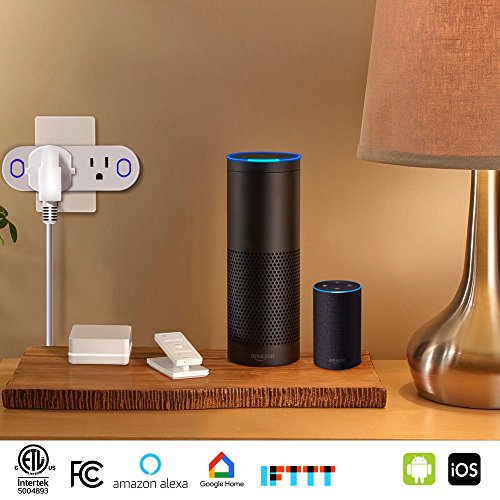 WiFi Strip Smart Plug Switch, Hinotori Alexa Smart Plug Outlet 2 in 1 Compatible with Alexa/Amazon Echo/Google Home/IFTTT Voice Control,Timer,Energy Monitor, No Hub Required, ETL, FCC, RoHS listed - Thumbnail 4