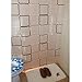 Lingstar Modern Style EVA Waterproof Mould-proof Bathroom Fabric Bath Shower Curtain White and Black Plaid-(180cm200cm)