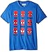 Marvel Men's Many Expressions of Spider-Man Homecoming T-Shirt, Royal Heather, Medium
