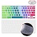 [2 Pack]Keyboard Cover Skin compatible Acer chromebook R11 11.6 inch CB3-131 CB3-132,CB5-132T,CB3-131,Chromebook R 13 keyboard cover, CB5-312T,Chromebook 15,CB3-531 CB3-532 CB5-571 C910,Rainbow+clear