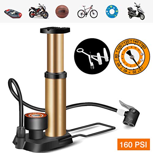 Mini Bike Pump High Pressure Compact Bicycle Pump Light and Portable