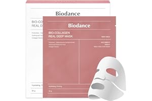 BIODANCE Bio-Collagen Real Deep Mask, Hydrating Overnight Hydrogel Mask, Pore Minimizing, Elasticity Improvement, 34g x4ea
