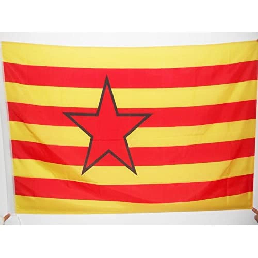 AZ FLAG - Aragon Independentist Flag - 3x5 Ft - Aragon Estrelada nationalist Banner with Sleeve - 100% Polyester - Fade Resistant - Vivid Colors - 3' x 5' Feet - 150x90 Cm