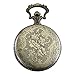 MORFONG Pocket Watch Vintage Steampunk Flower Pattern Fob Quartz Watch for Men Women