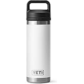 YETI Rambler 18 oz Bottle, Vacuum Insulated, Stainless Steel with Chug Cap, White