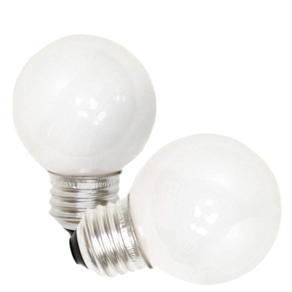 Photo 1 of Sylvania Incandescent 25W G16.5 Globe Light Bulb, E26 Medium Base, 2850K Warm White Frosted Finish, 2 Count (Pack of 1)