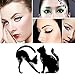Wisdompark 4 Piece Cat Eyeliner Stencil, Matte PVC Material Repeatable Use Eyeliner Template Plate For Everyone from Beginner to Professionals, Type A