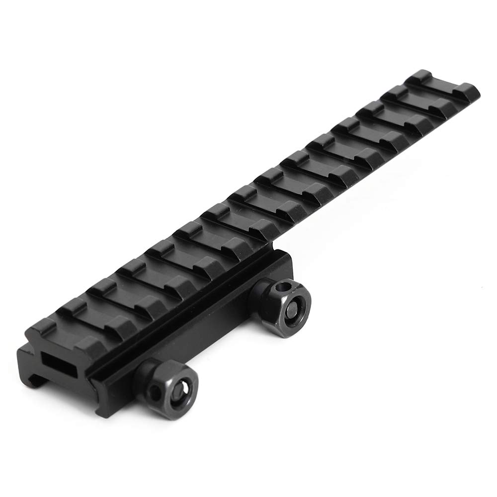 Ulightfire 145mm 0.5" Extension Rail Mount Low Riser Base Converter for 20mm Picatinny/Weaver Rail (Low-Profile โฆ