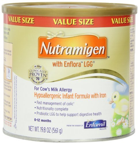 Nutramigen with Enflora LGG for Cows Milk Allergy Powder Can, for Babies 0-12 Months, 19.8 Ounce by Nutramigen