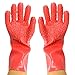 Kangkang@ 1 pair Magic Quick Fruit Vegetable Potato Processing Tools PVC Rubber Peelers Gloves Cooking Tools Rose Red Kitchen Gadget