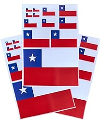 EUIOSFDC Decal in Multiple Sizes Chile Flag Sticker