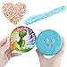 SLOUEASY - Sky Blue Fluffy Slime with Foam Beads, Soft and Non-Sticky Jumbo Floam Slime Stress Relief Toy Scented Sludge Slime Putty Clay Molds Craft Supplies,Beading Supplies(7oz)