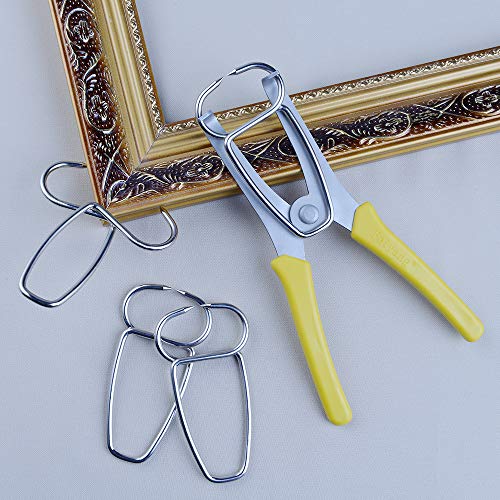 image for Feiyang Miter Spring Pliers and 16 Miter Clamps use for Wood Trim,Mold