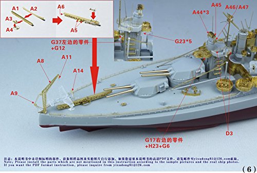 1/700 米海軍戦艦 BB-46 メリーランド 1945 スーパーアップグレードセット