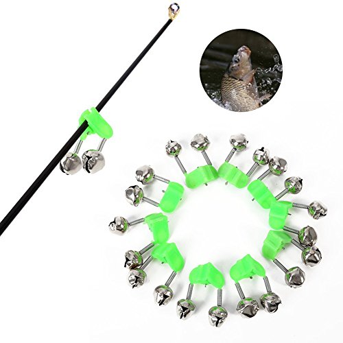 ESHOO Fishing Rod Alarm Clip Style Dual Alert Bells