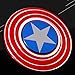 Bukit Cell 3-5 Min Captain American Shield RED Metal Fidget Spinner High Speed Durable Bearing Titanium Alloy Metal Hand Spinner EDC ADHD Focus Anxiety Stress Reliefspinner +BC stylus pen + BC cloth