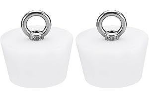 MECCANIXITY Silicone Rubber Tapered Plug 43 to 54mm Solid Bathtub Bungs Stopper with Ring for Test Tubes, Water Pipe, Drainag